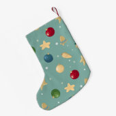 Weihnachtsschmuck. Anpassbar mit Namen. Kleiner Weihnachtsstrumpf (Rückseite (Hängend))