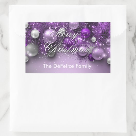 Weihnachtsschmuck - Äpfel Rechteckiger Aufkleber (Tasche)