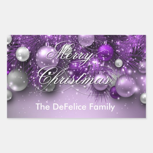 Weihnachtsschmuck - Äpfel Rechteckiger Aufkleber (Vorderseite)