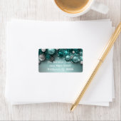 Weihnachtsschmuck - Aquamarin - Maßgeschneidert Adressaufkleber (Insitu)