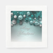 Weihnachtsschmuck - Aquamarin Serviette (Vorderseite)