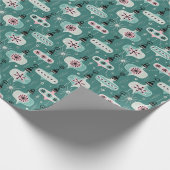 Weihnachtsschmuck Aquamarin ©studioxtin Geschenkpapier (Ecke)