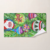 Weihnachtsschmuck auf Baumhandtuch Handtuch (Handtuch)