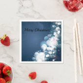Weihnachtsschmuck auf blauem Hintergrund Serviette (Beispiel)