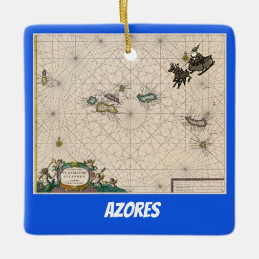 Weihnachtsschmuck auf den Azoren (Vorderseite)