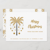 Weihnachtsschmuck auf Palm Tree New Zuhause Ankündigung (Vorne/Hinten)