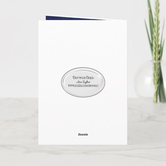 Weihnachtsschmuck auf Palmen Feiertagskarte (Rückseite)