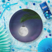 Weihnachtsschmuck auf Palmen Pappteller (Party)