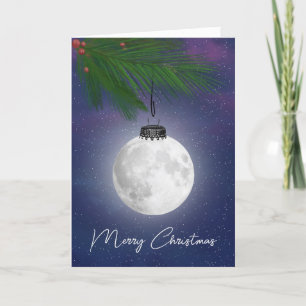 Weihnachtsschmuck auf Pine Feiertagskarte