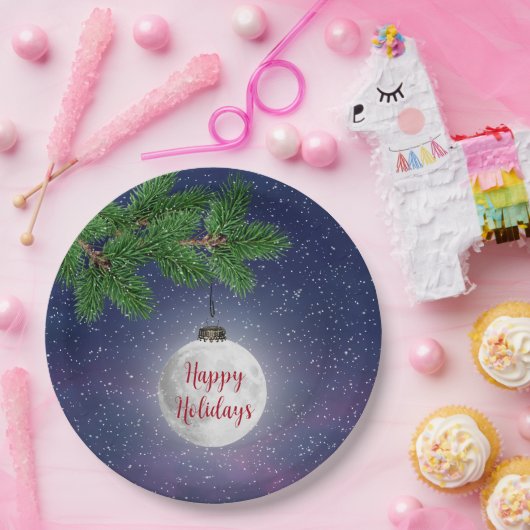 Weihnachtsschmuck auf Pine Pappteller (Party)