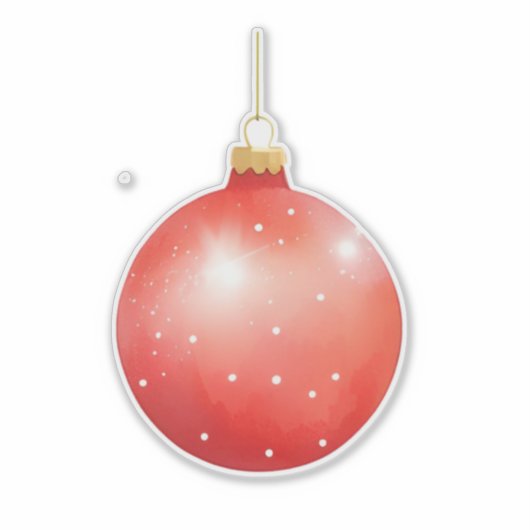 Weihnachtsschmuck Aufkleber (Vorderseite)