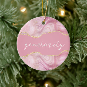 Weihnachtsschmuck aus Achat mit Motiv Großzügigkei