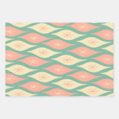 Weihnachtsschmuck aus dem Mittelalter Muster Pink  Geschenkpapier Set (Vorderseite 2)