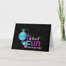 Weihnachtsschmuck aus der Familie Karte