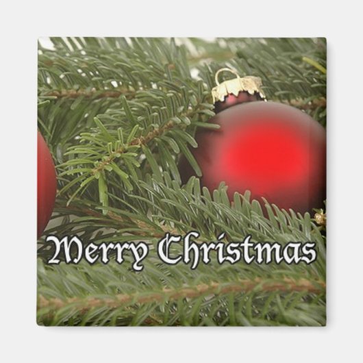 Weihnachtsschmuck aus Kiefer Magnet (Vorne)