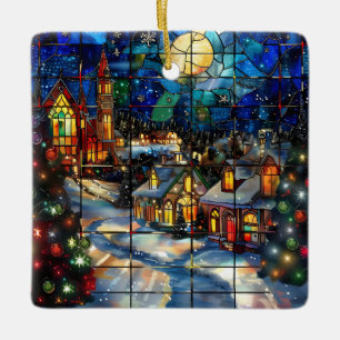 Weihnachtsschmuck aus verkettetem Glas