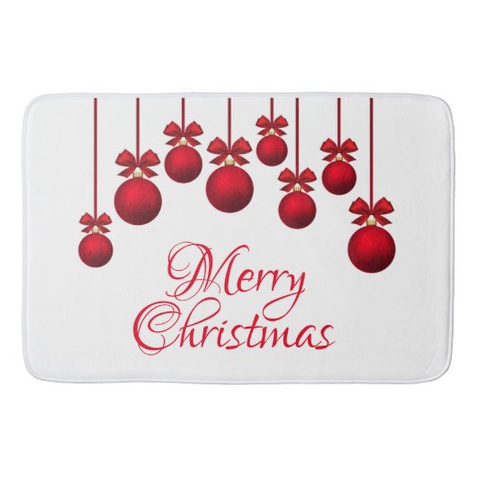 Weihnachtsschmuck Badematte (Vorderseite)
