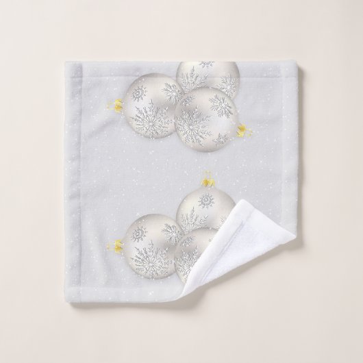 Weihnachtsschmuck Badetücher Set (Waschlappen)
