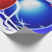 Weihnachtsschmuck & Band - Geschenkpapier (Ecke)