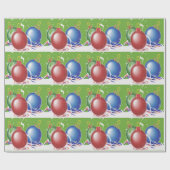 Weihnachtsschmuck & Band - Geschenkpapier (Flach)