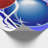 Weihnachtsschmuck & Band - Geschenkpapier (Ecke)