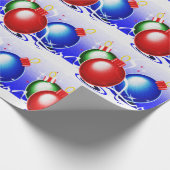 Weihnachtsschmuck & Band - Geschenkpapier (Ecke)