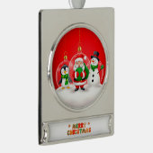 Weihnachtsschmuck Banner-Ornament Silber (Rechts)