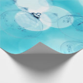 Weihnachtsschmuck Blau Geschenkpapier (Ecke)