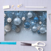 Weihnachtsschmuck - Blues Seidenpapier (Handwerk)