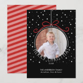 Weihnachtsschmuck Bow Foto Weihnachten (Vorne/Hinten)