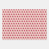 Weihnachtsschmuck, Bows und Weihnachtsmann in Reds Geschenkpapier Set (Vorderseite 2)