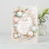 Weihnachtsschmuck, Brautparty Einladung (Stehend Vorderseite)