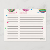 Weihnachtsschmuck Brautparty Weinkarte Postkarte (Rückseite)