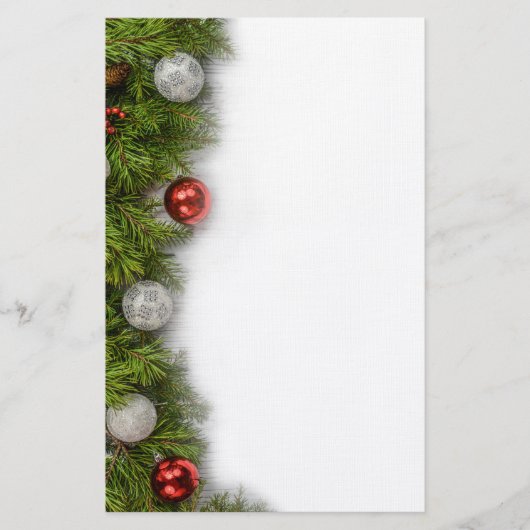 Weihnachtsschmuck Briefpapier (Vorderseite)