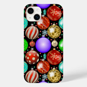 Weihnachtsschmuck Bunte Balls Muster Schwarz B Case-Mate iPhone 14 Plus Hülle