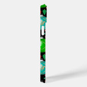 Weihnachtsschmuck Bunte Balls Muster Schwarz B Case-Mate iPhone Hülle (Rückseite / Rechts)