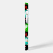 Weihnachtsschmuck Bunte Balls Muster Schwarz B Case-Mate iPhone Hülle (Rückseite / Links)
