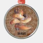 Weihnachtsschmuck Cowboy's Boot & Hut mit Farbe (Vorne)