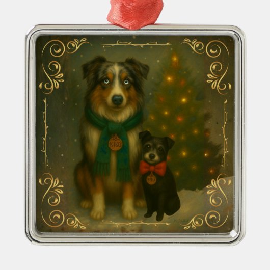 Weihnachtsschmuck – Cozy Dog Holiday Keepsake (Vorne)