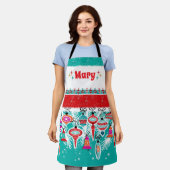 Weihnachtsschmuck Custom Schürze (Getragen)