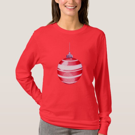 Weihnachtsschmuck - Damen T - Shirt (Vorderseite)