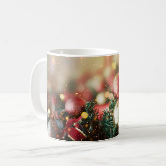 Weihnachtsschmuck dekorative Xmas-Tasse Kaffeetasse (Vorderseite Links)