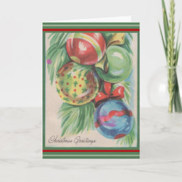 Weihnachtsschmuck der 40er Jahre Feiertagskarte
