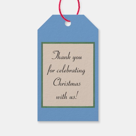 Weihnachtsschmuck der 40er Jahre Geschenkanhänger (Rückseite)