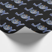 Weihnachtsschmuck der Erde Geschenkpapier (Ecke)