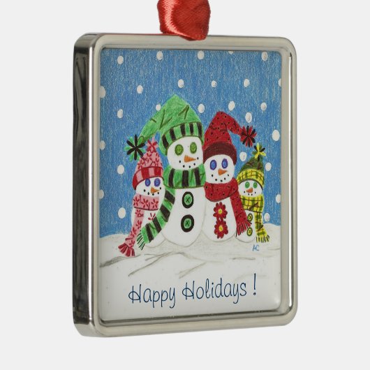 Weihnachtsschmuck der Familie Snowmen (Rechts)