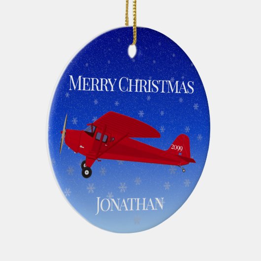 Weihnachtsschmuck des Red Airplane (Rechts)