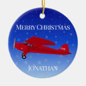 Weihnachtsschmuck des Red Airplane (Vorne)