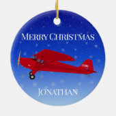 Weihnachtsschmuck des Red Airplane (Hinten)