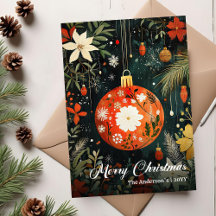 Weihnachtsschmuck Digitale Grußkarte im klassische